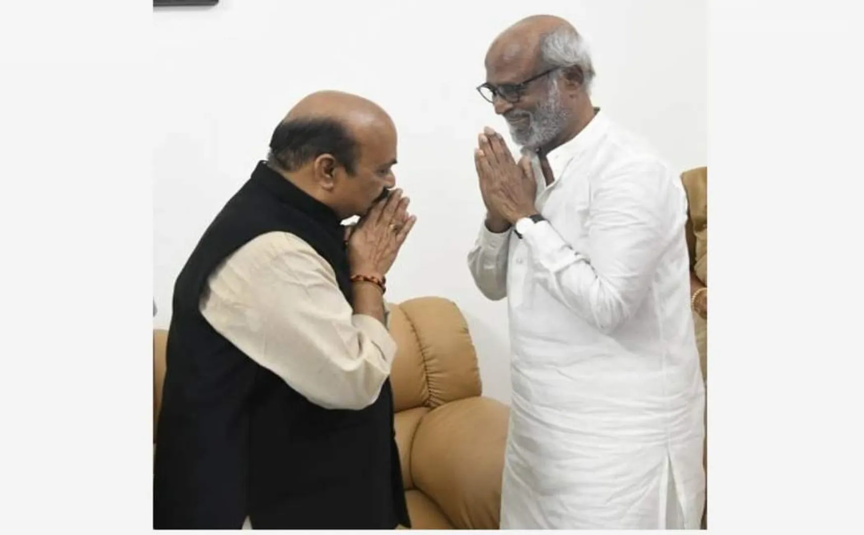 Actor Rajinikanth meets Karnataka Chief Minister!
